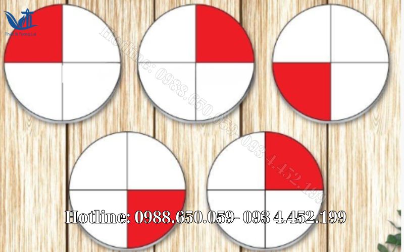 Bộ thiết bị hình học dạy phân số