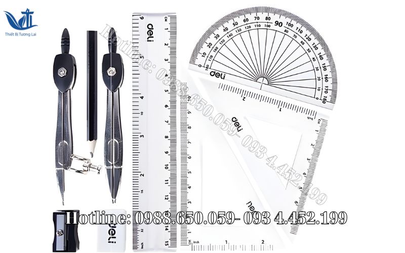 Bộ thiết bị vẽ bảng trong dạy học hình học