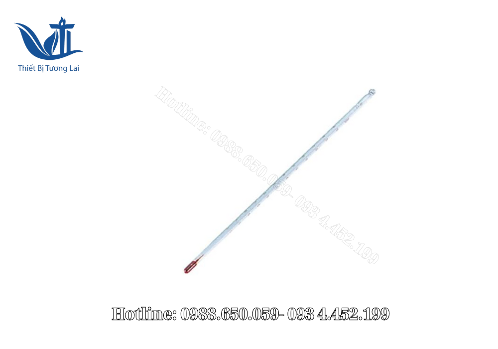 Nhiệt kế rượu thang đo 0°C – 100°C dùng trong giảng dạy