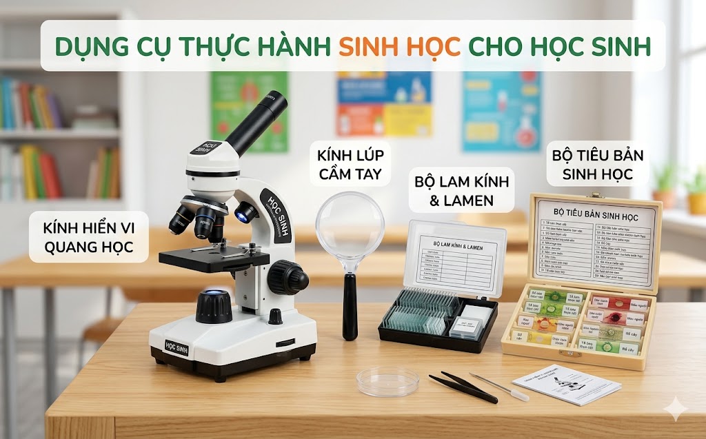Bộ Dụng Cụ Thí Nghiệm Sinh Học Phục Vụ Giảng Dạy Hiệu Quả