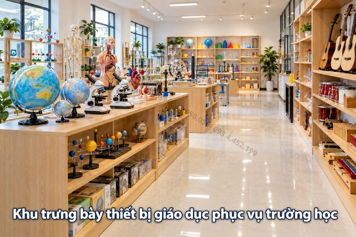 Khu trưng bày thiết bị giáo dục tại Thiết Bị Tương Lai