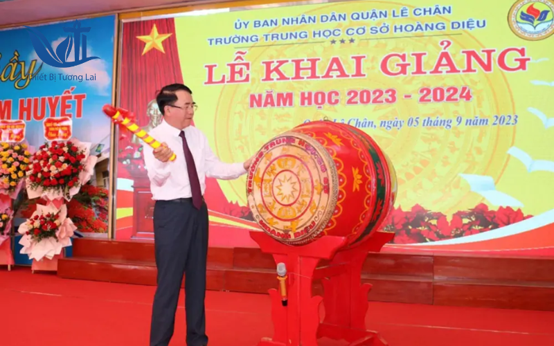 trống báo giờ trường học 