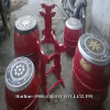 Trống múa lân sơn đỏ hoa văn truyền thống