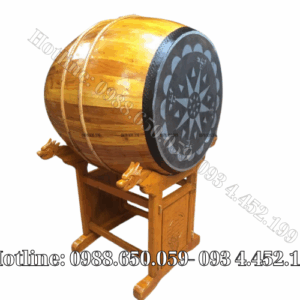 Trống gỗ mít da trâu