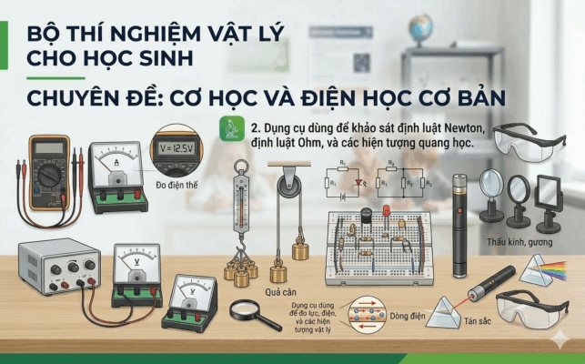 Bộ Thí Nghiệm Vật Lý Giúp Học Sinh Thực Hành Và Hiểu Bài Dễ Hơn