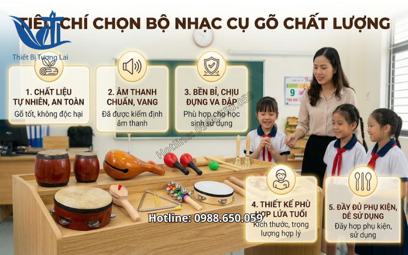 Combo Nhạc Cụ Gõ Cho Học Sinh Tiểu Học Chính Hãng, Bền Đẹp