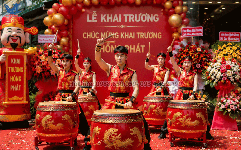 dàn trống lễ hội