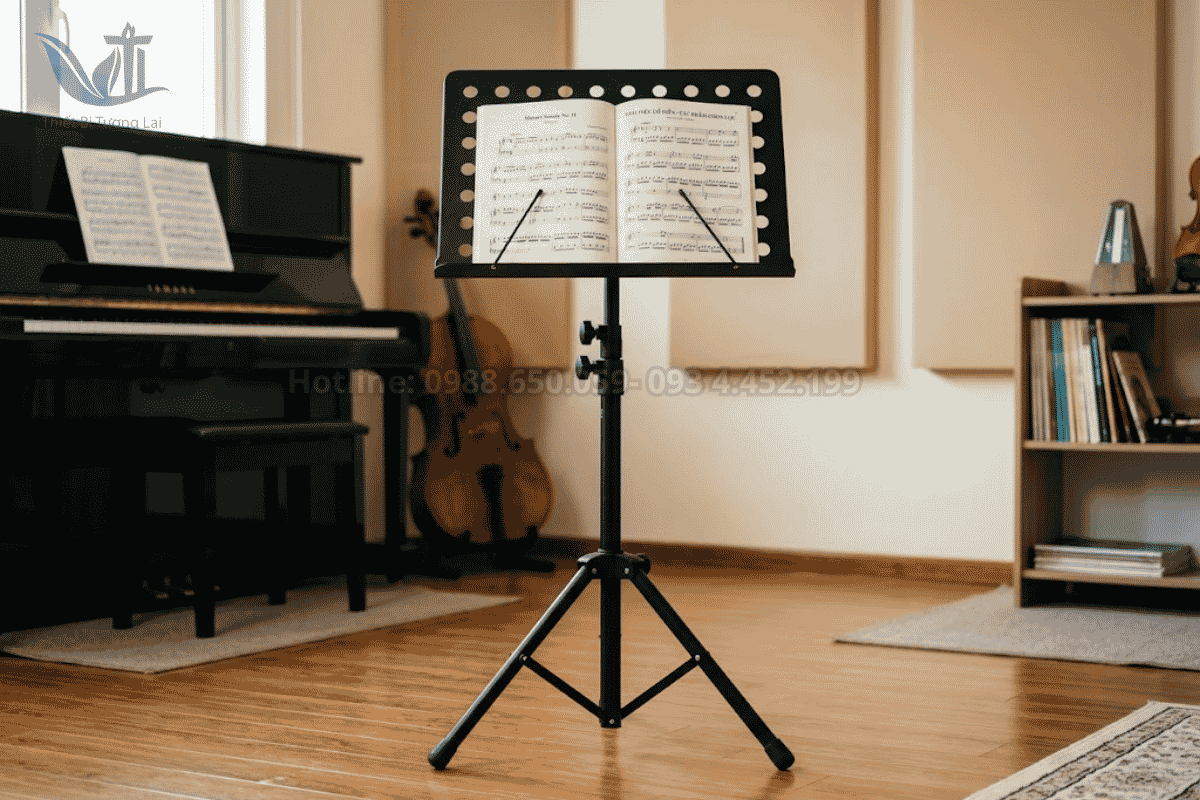 Giá đỡ bản nhạc thiết bị phụ trợ cần thiết cho lớp học