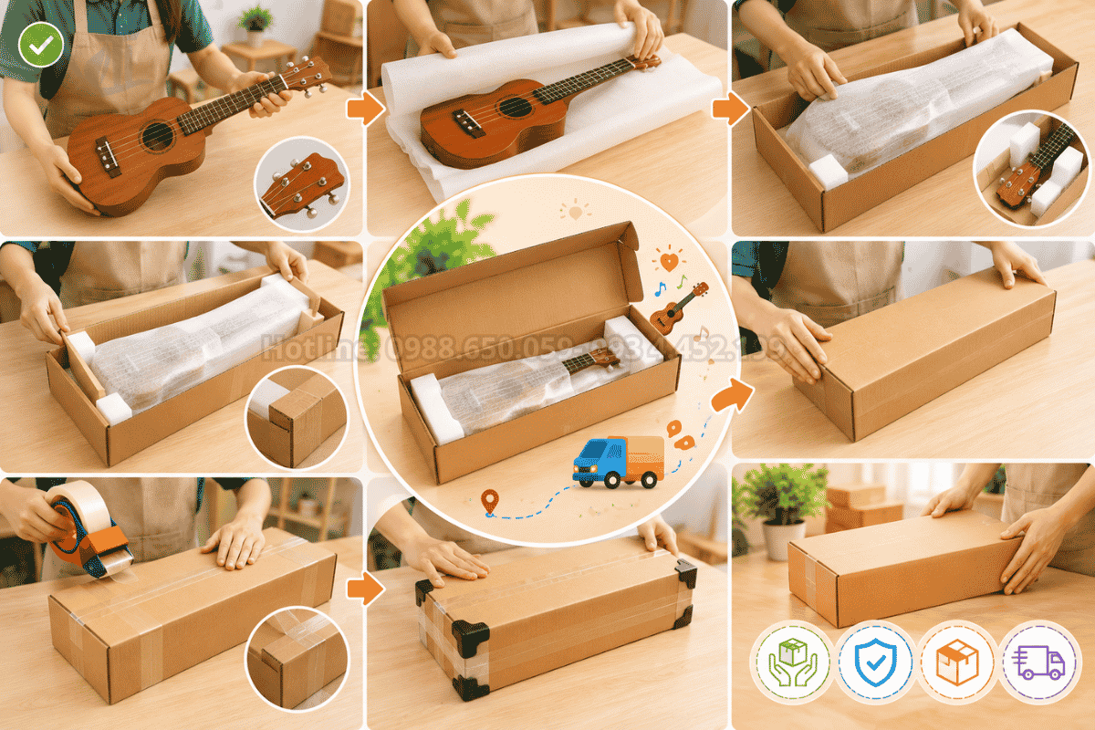 Dịch vụ giao hàng toàn quốc đàn ukulele cho học sinh