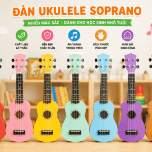 Đàn ukulele soprano size 21 inch cho học sinh tiểu học