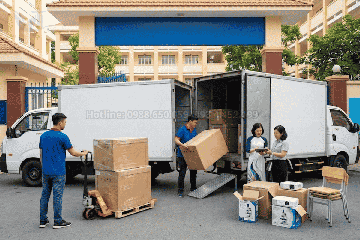 Dịch vụ vận chuyển và giao nhận thiết bị trường học tận nơi nhanh chóng