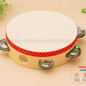 Thiết bị trống lắc tay cao cấp bổ trợ cho tiết học nhạc mầm non