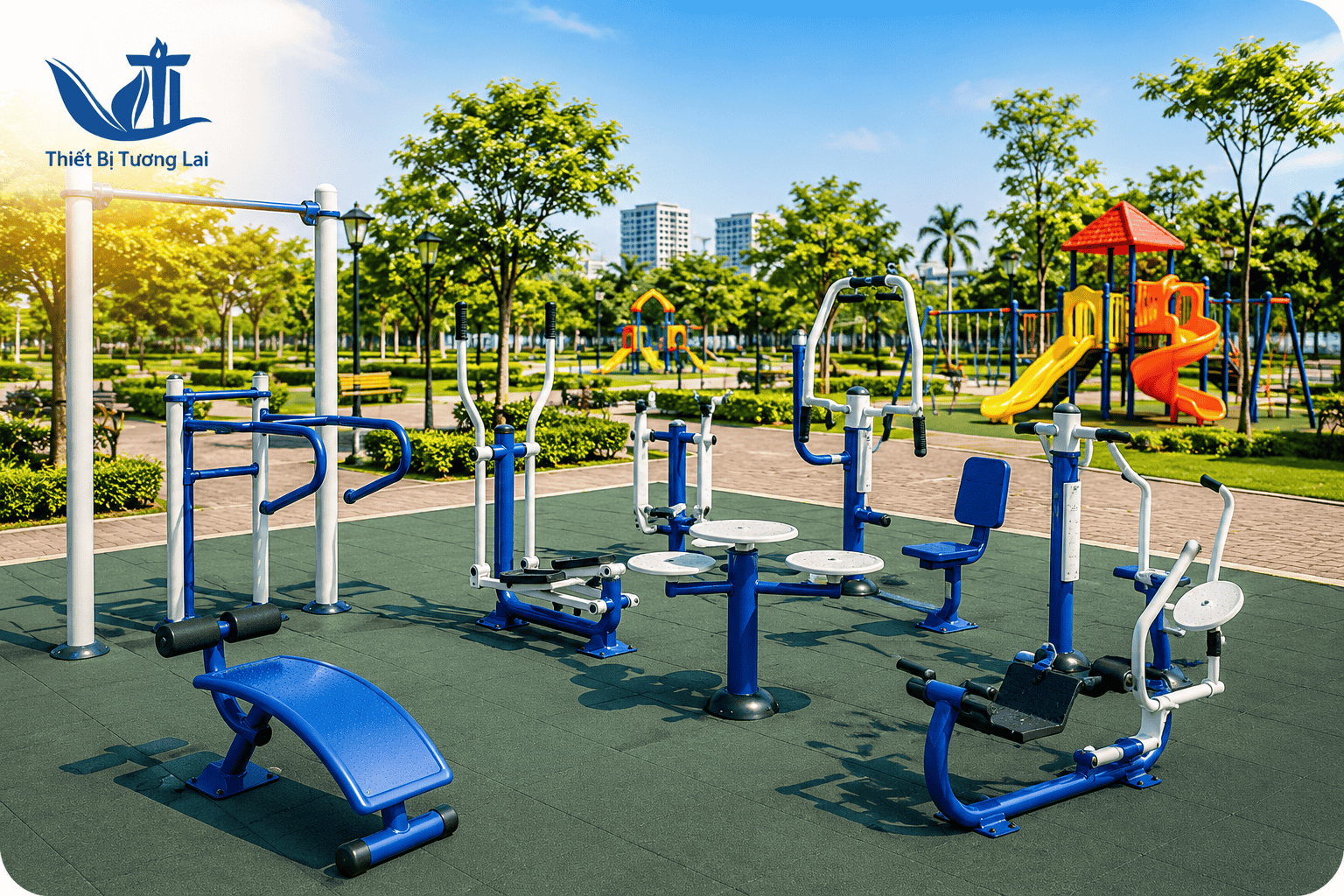 Khu thiết bị thể thao công viên ngoài trời