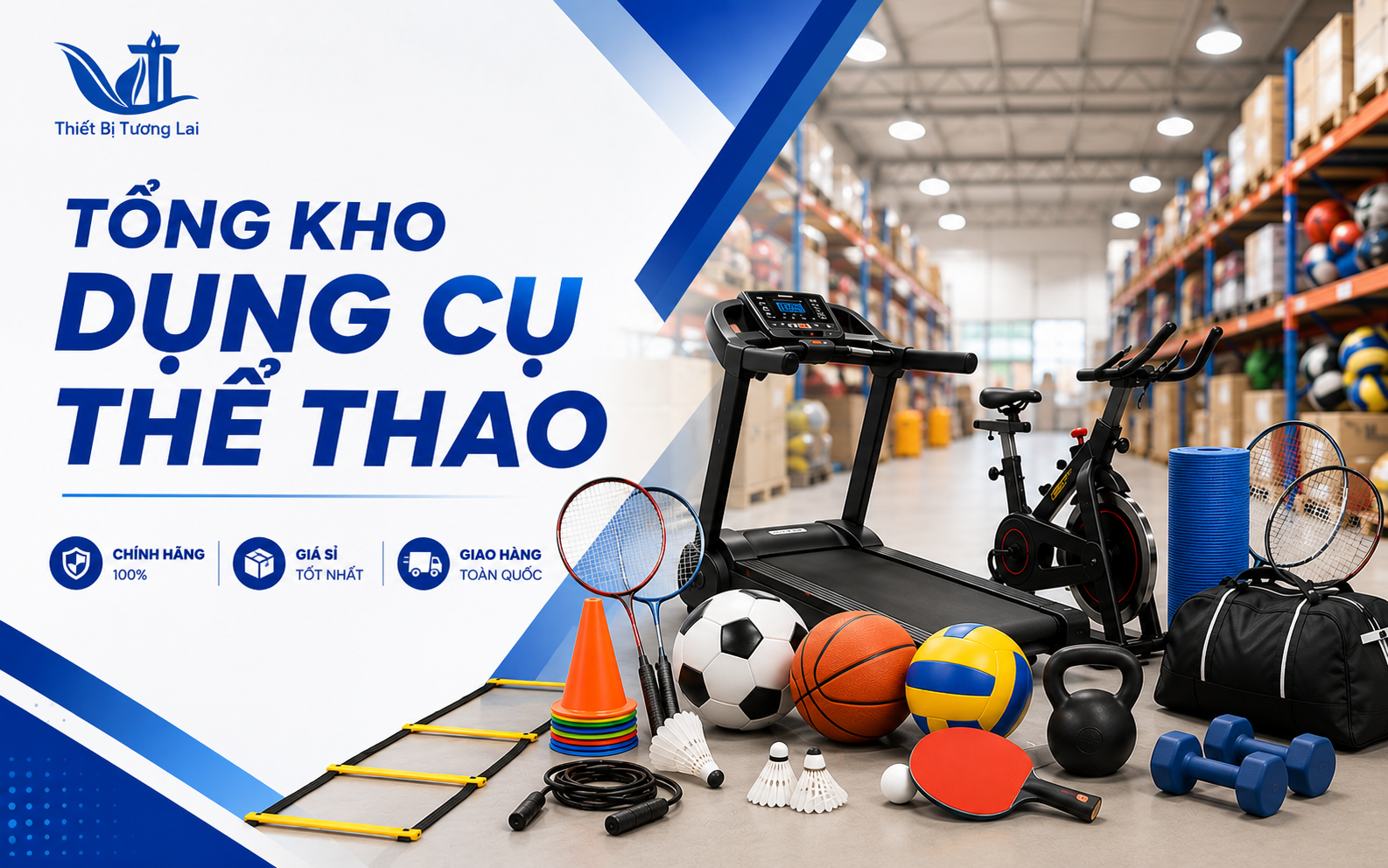 tổng kho dụng cụ thể thao