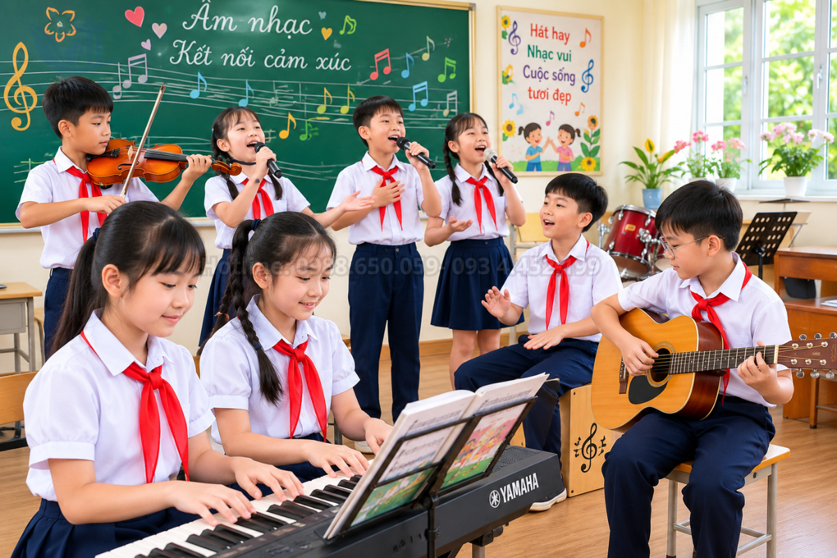 Đáp ứng nhu cầu giáo dục toàn diện từ tổng kho thiết bị âm nhạc uy tín
