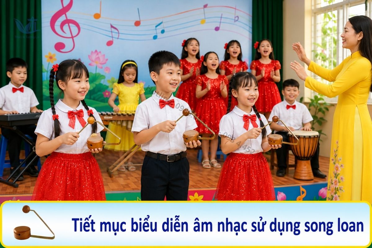 Nhạc cụ Song Loan sử dụng trong lớp học âm nhạc