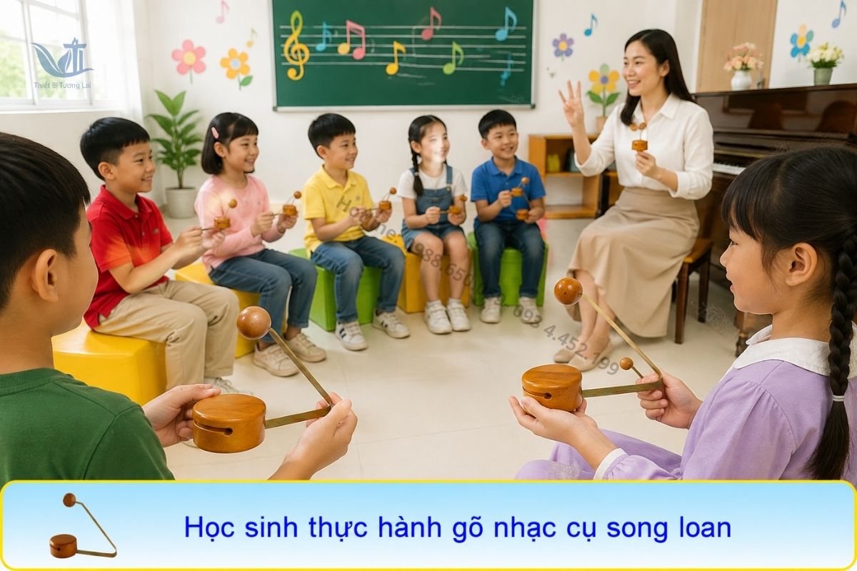 Cách sử dụng song loan để luyện giữ nhịp trong lớp học âm nhạc
