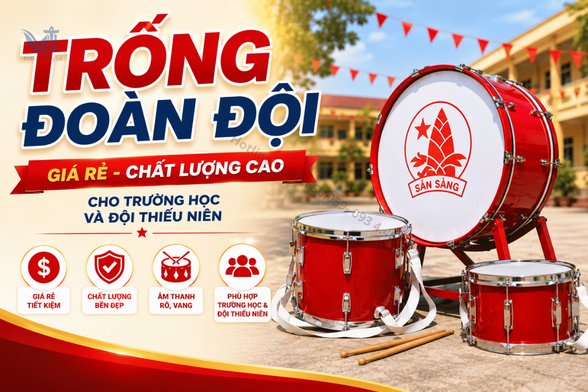 Trống Đoàn Đội Giá Rẻ Chất Lượng Cao Cho Trường Học Và Đội Thiếu Niên