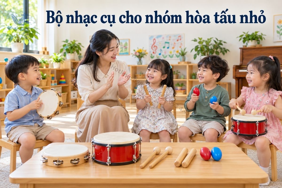 bộ nhạc cụ tiết tấu mầm non