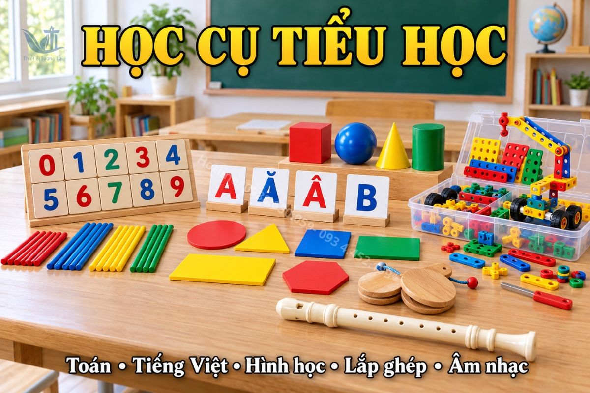 10 thiết bị học tập tiểu học phục vụ hoạt động thực hành.