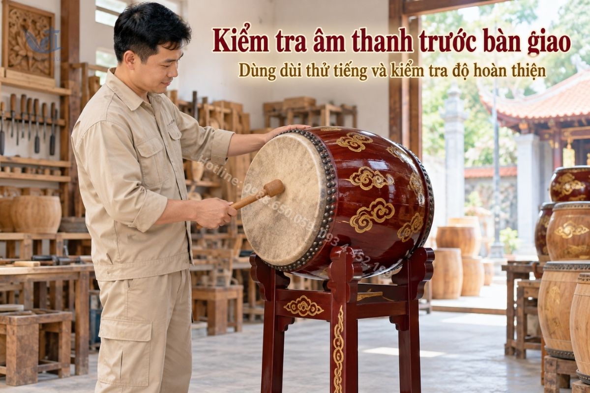 Kiểm tra âm thanh trống trước khi bàn giao