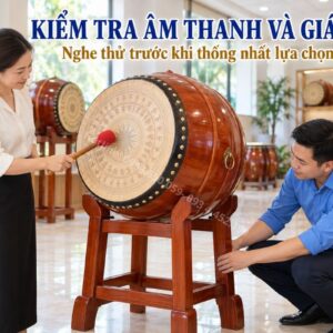 Nghe thử và kiểm tra cả bộ trống trước khi thống nhất lựa chọn.