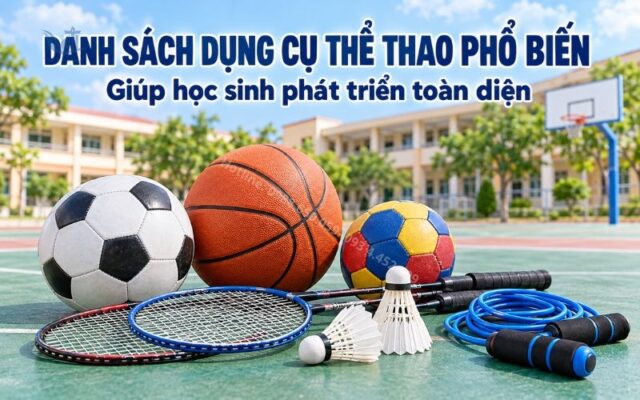 dụng cụ thể thao phổ biến