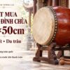 Trống Đình Chùa 40×50cm Gỗ Mít Da Trâu