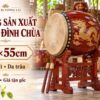 Trống Đình Chùa 44×55cm Gỗ Mít Da Trâu