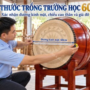 Bộ trống trường học cần được lựa chọn đồng bộ về kích thước và phụ kiện.